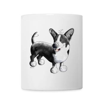Welsh Corgi Cardigan - Tasse - Weiß - Vorne