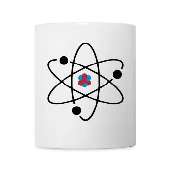 Atom 3 colors - Mug blanc - blanc - Devant