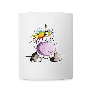 Abenteuerlustiges Einhorn - Tasse - Weiß - Vorne