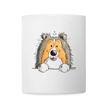 Süßer Shetland Sheepdog - Tasse - Weiß - Vorne