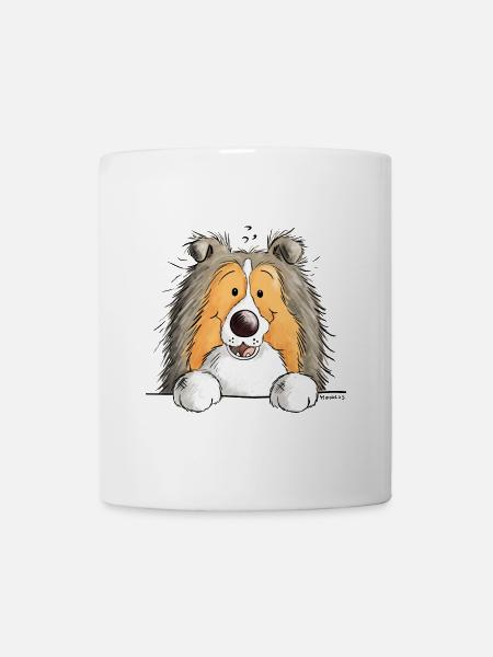 Berger des Shetland Chien - Shetland Sheepdog - Mug blanc - blanc