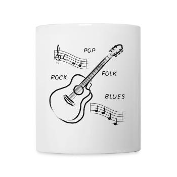 guitare - Mug blanc - blanc - Devant
