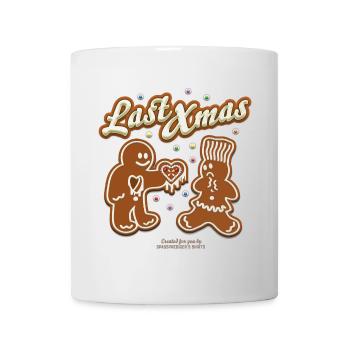 Last Xmas Lebkuchenmännchen Paar - Tasse - Weiß - Vorne