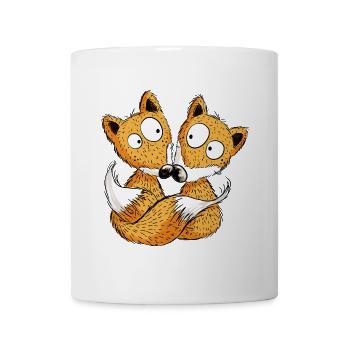 Fuchs Partner - Füchse - Team - Freundschaft - Tasse - Weiß - Vorne