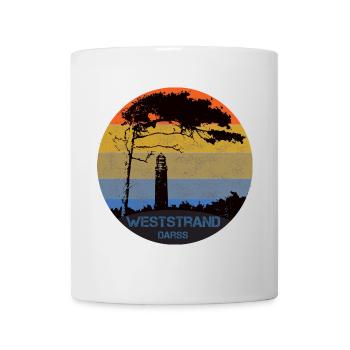 Ostsee, Darss, Weststrand - Tasse - Weiß - Vorne