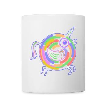 Pferd mit Flügeln - Tasse - Weiß - Vorne