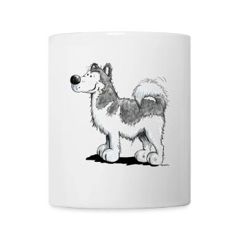 Alakan Malamute - Husky - Hund - Comic - Tasse - Weiß - Vorne