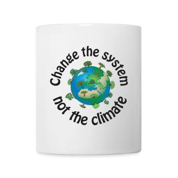 Change the system, not the climate black - Mug - white - Front