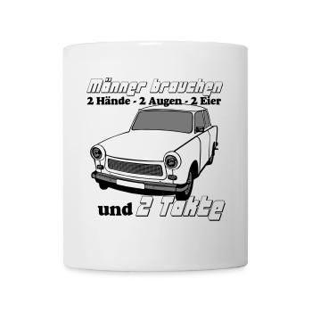  , DDR , 2 Hände 2 Augen 2 Eier 2 Takte (25 - Tasse - Weiß - Vorne