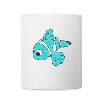 poisson - Mug blanc - blanc - Devant