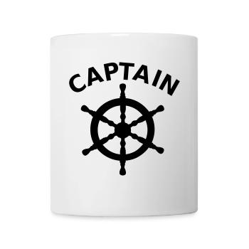 Captain Nautical Ship's Wheel - Mug - white - Front