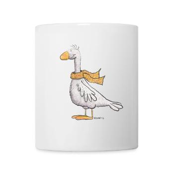 Goose With Scarf I Poultry I Duck I Bird - Mug - white - Front