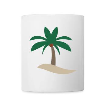 Palme - Tasse - Weiß - Vorne