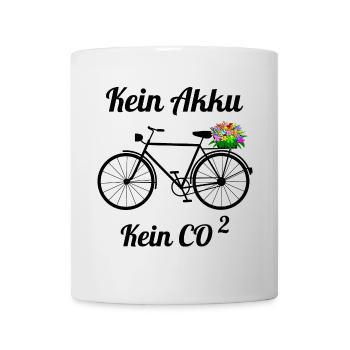 Fahrrad ohne Akku - Tasse - Weiß - Vorne
