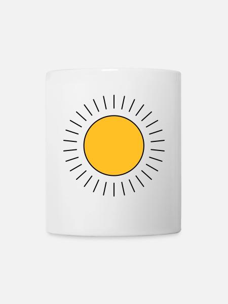 Sonne - Tasse - Weiß