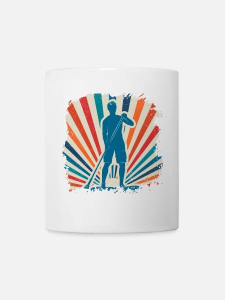 Sports nautiques sup surf paddle paddle - Mug blanc - blanc