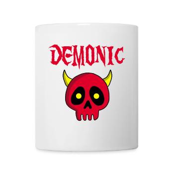 Tête de mort démon manga - Mug blanc - blanc - Devant