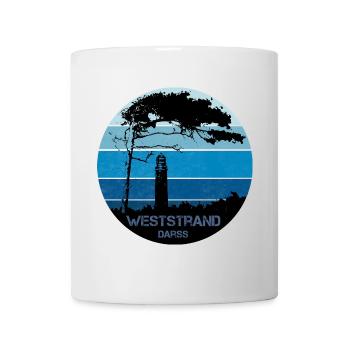 Ostsee, Darss, Weststrand - Tasse - Weiß - Vorne