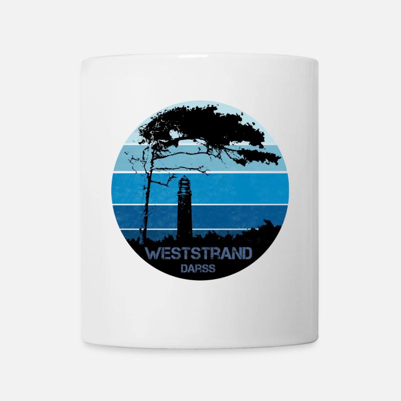 Ostsee, Darss, Weststrand - Tasse - Weiß