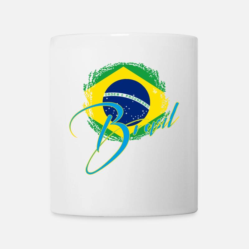 Brasilien Signatrue - Tasse - Weiß