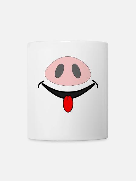 Piggy rire - Mug blanc - blanc