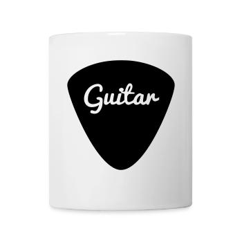 Médiator de guitare, guitariste, musicien, instrument * - Mug blanc - blanc - Devant