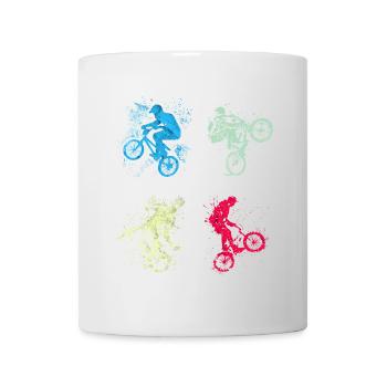 BMX / Bmx / bmx / Geschenkidee / Geburtstag - Tasse - Weiß - Vorne