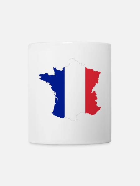 France Map Flag ✅ France Map Flag ✔ - Mug - white