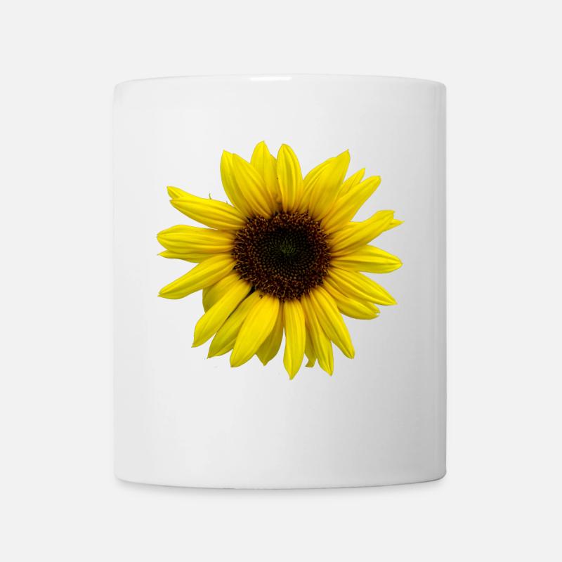 Sonnenblume - Tasse - Weiß