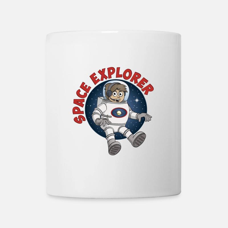 Space explorer. The astronaut in his spacesuit. - Mug - white