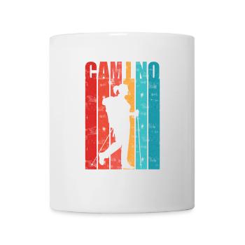 Jakobsweg Frau Buen Camino Geschenk für Pilgerin - Tasse - Weiß - Vorne