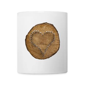 Herz - ein Zeichen der Liebe - Tasse - Weiß - Vorne