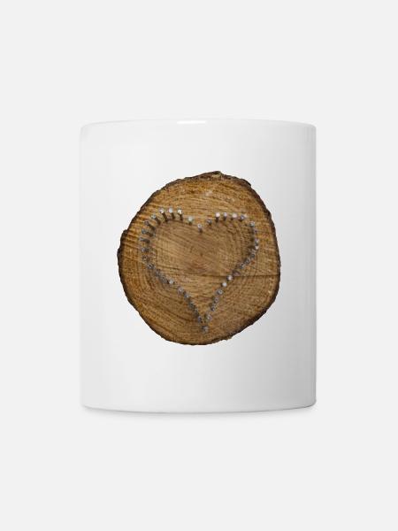 Coeur - un signe d'amour - Mug blanc - blanc