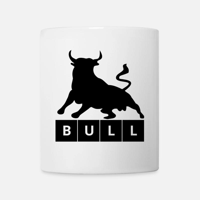 Design de silhouette noire - Mug blanc - blanc