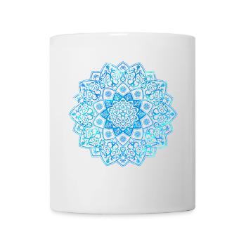 Mandala - blue - Mug - white - Front