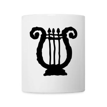 lyre, lyre, luth | vectorgraphique = Changez de couleur ! - Mug blanc - blanc - Devant