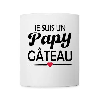 je suis un papy gâteau - Mug blanc - blanc - Devant
