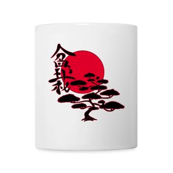 Japanischer Bonsai-Baum - Tasse - Weiß - Vorne