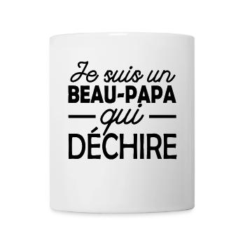je suis un beau papa qui déchire - Mug blanc - blanc - Devant