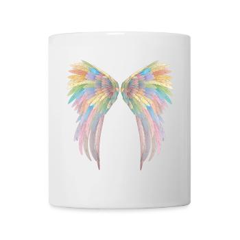 Belles ailes d'ange aux couleurs pastel - Mug blanc - blanc - Devant