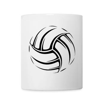 Volleyball Zeichnung Symbol Illustration Skizze - Tasse - Weiß - Vorne