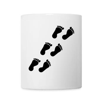 Fuß Füße Fußpflege Podologie Geschenk Geschenkidee - Tasse - Weiß - Vorne