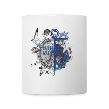 Boussole d’ancre nautique de nuit - Mug blanc - blanc - Devant