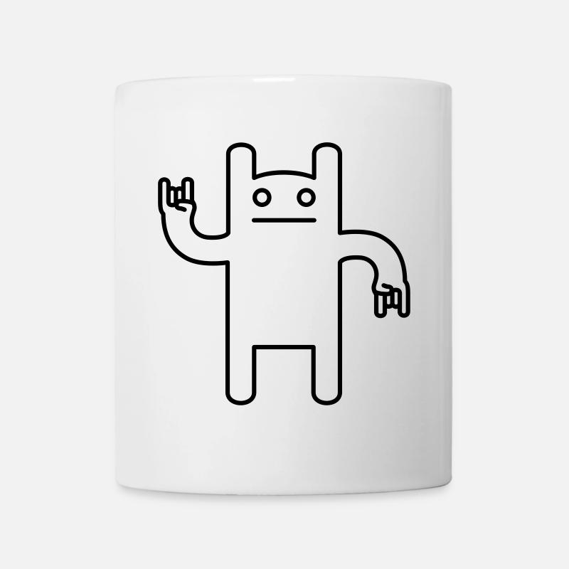 Rocher monstre | Conception de festival de manga drôle - Mug blanc - blanc