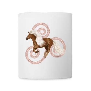 Haflinger Artos - Tasse - Weiß - Vorne