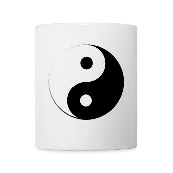Ying and Yang style with broken circle - Mug - white - Front