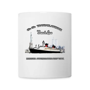 LINER FRANCE NEW YORK Louis RUNEMBERG © Adagp - Mug - white - Front