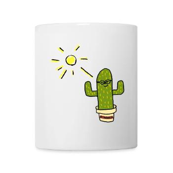 Kaktus mit Sonnenlächeln - Tasse - Weiß - Vorne