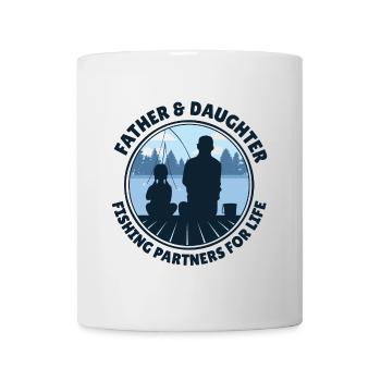 Father and Daughter fishing partner for life - Mug blanc - blanc - Devant