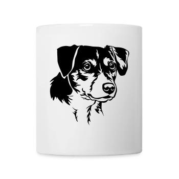 Dansk Svensk Gaardhond Head - Mug - white - Front